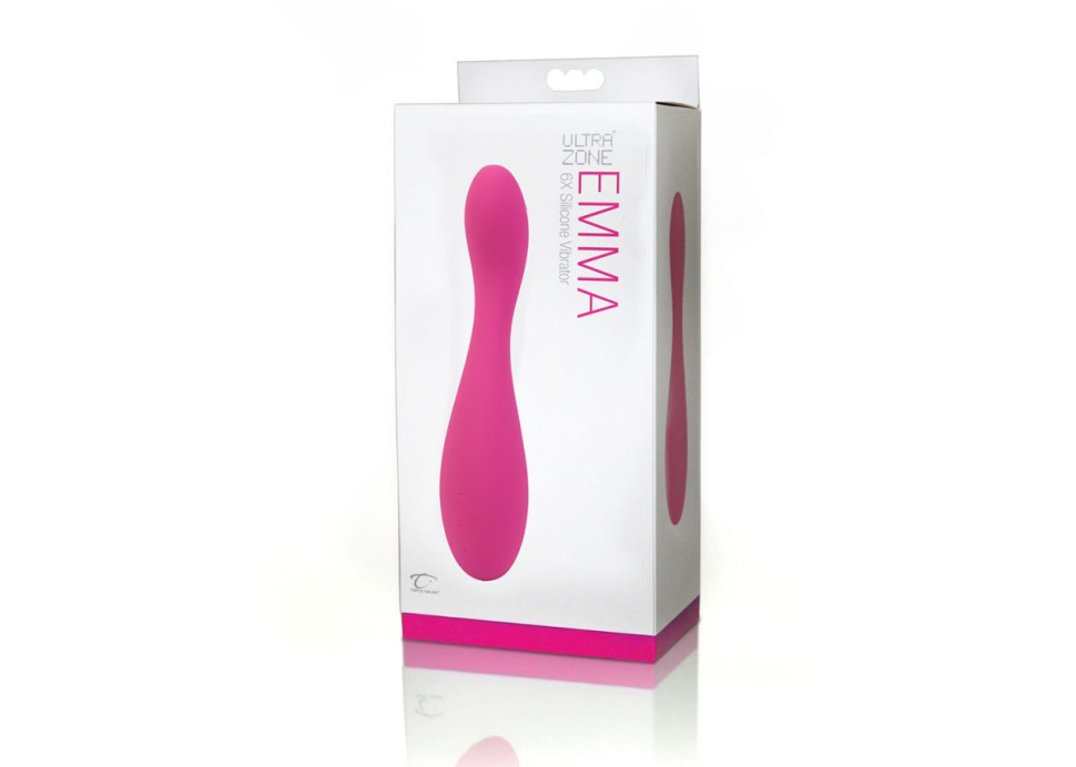Розовый вибратор UltraZone Emma 6X Silicone Vibrator - 20 см. купить в секс шопе