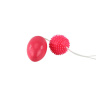 Розовые двойные анальные шарики купить в секс шопе
