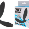 Чёрный вибростимулятор простаты Sex Expert Vibe Pleasure купить в секс шопе