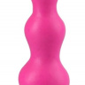 Ярко-розовый анальный стимулятор-ёлочка - 14,5 см. купить в секс шопе