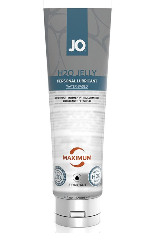 Лубрикант на водной основе JO H2O JELLY MAXIMUM - 120 мл. купить в секс шопе