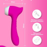 Розовый клиторальный стимулятор Joy с функцией вибратора - 18,9 см. купить в секс шопе