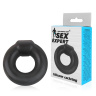 Черное силиконовое круглое эрекционное кольцо Sex Expert купить в секс шопе