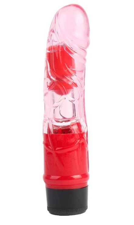 Розовый вибратор-реалистик 7 Inch Realistic Vibe - 18 см. купить в секс шопе