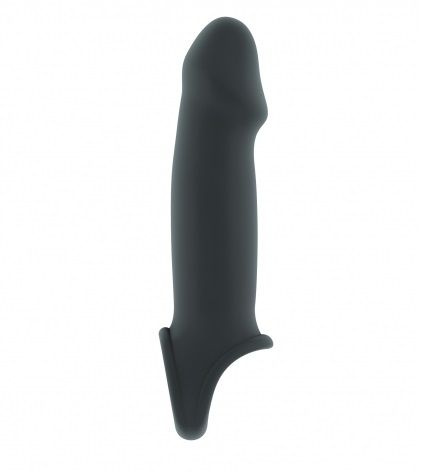 Серая насадка с подхватом Stretchy Penis Extension No.33 купить в секс шопе