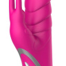 Ярко-розовый вибратор-кролик Ripple Rabbit - 23,5 см. купить в секс шопе