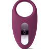 Фиолетовое эрекционное кольцо Winni Violet с вибрацией и пультом ДУ купить в секс шопе