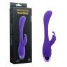 Фиолетовый вибратор INDULGENCE Elated Rabbit - 23 см. купить в секс шопе