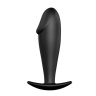 Чёрный анальный фаллос-пробка из силикона - 10 см. купить в секс шопе