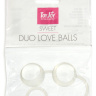 Стеклянные вагинальные шарики Duo Love Dalls на силиконовой сцепке купить в секс шопе