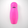 Черный вибратор в розовом чехле-матрешке I-Doll - 17 см. купить в секс шопе