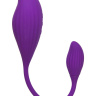 Фиолетовый вакуумный стимулятор клитора Ginny с виброяйцом купить в секс шопе