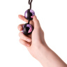 Фиолетово-чёрный набор вагинальных шариков TOYFA A-toys купить в секс шопе