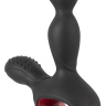Черный вибромассажер простаты с нагревом и ротацией Prostate Plug - 14,5 см. купить в секс шопе