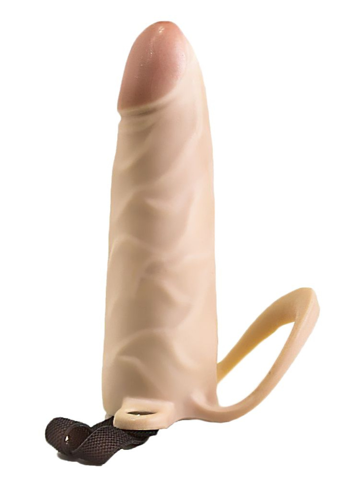 Пустотелый телесный фаллопротез - 16 см. купить в секс шопе