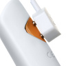 Белый гибкий водонепроницаемый вибратор Sirens Venus - 22 см. купить в секс шопе