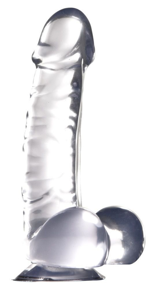 Прозрачный фаллоимитатор на присоске Luxy 7  - 18 см. купить в секс шопе