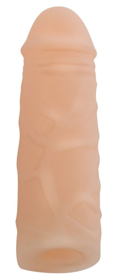 Телесная насадка на пенис Nature Skin - 15,5 см. купить в секс шопе
