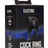 Черное эрекционное виброкольцо с электростимуляцией C-spot Massager купить в секс шопе