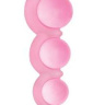 Розовая анальная цепочка из 5 шариков различного диаметра - 25,5 см. купить в секс шопе