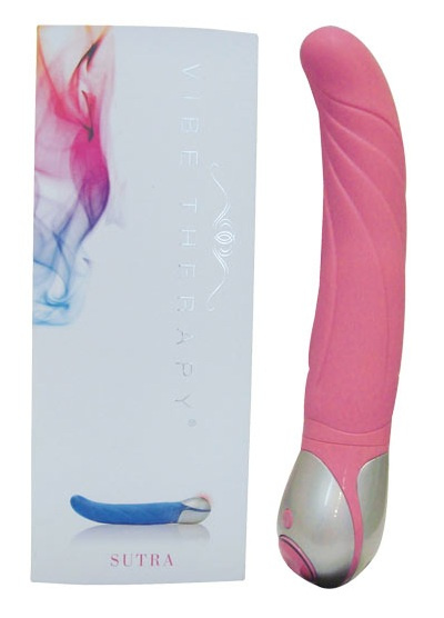 Розовый вибромассажер Sutra VIBE THERAPY - 17 см. купить в секс шопе