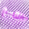 Фиолетовая акриловая анальная втулка - 8 см. купить в секс шопе