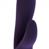 Фиолетовый вибратор Nim с клиторальным отростком - 18,8 см. купить в секс шопе