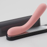 Розовый изогнутый вибратор Iroha Mai Toki - 17,4 см. купить в секс шопе