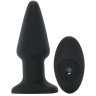 Черная анальная пробка Model R Smooth Rimming Plug with Remote - 14,2 см. купить в секс шопе