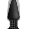 Черная анальная пробка Model R Smooth Rimming Plug with Remote - 14,2 см. купить в секс шопе