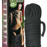 Черная веревка для бандажа - 10 м. купить в секс шопе