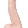 Телесный реалистичный фаллоимитатор REAL с трусиками для страпона - 21 см. купить в секс шопе