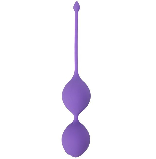 Фиолетовые вагинальные шарики SEE YOU IN BLOOM DUO BALLS 36MM купить в секс шопе
