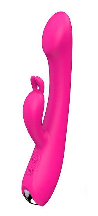 Ярко-розовый вибратор-кролик ANAS для G-стимуляции купить в секс шопе