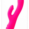 Розовый вибромассажер VeDO Rockie с клиторальным отростком - 21,9 см. купить в секс шопе