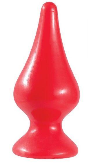Красный плаг для анальной стимуляции - 10,5 см. купить в секс шопе