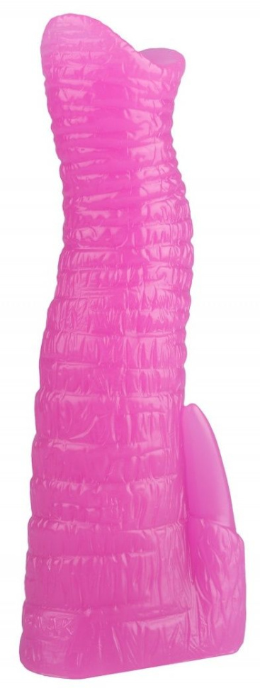 Розовый анальный стимулятор в виде хобота - 20 см. купить в секс шопе