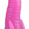 Розовый анальный стимулятор в виде хобота - 20 см. купить в секс шопе