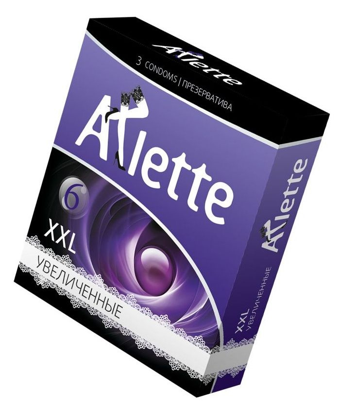 Презервативы Arlette XXL увеличенного размера - 3 шт. купить в секс шопе