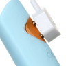 Голубой гибкий водонепроницаемый вибратор Sirens Venus - 22 см. купить в секс шопе