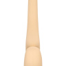 Бежевый безремневой страпон Seduction - 20,5 см. купить в секс шопе