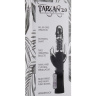 Чёрный вибратор Tarzan 2.0 с отростками для дополнительной стимуляции - 23,9 см. купить в секс шопе