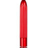 Красный классический вибратор с ребрышками METALLIX BELICOSO RIBBED VIBRATOR - 11,5 см. купить в секс шопе