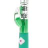 Зелёный вибромассажер с клиторальной стимуляцией Emerald G Rabbit - 26 см. купить в секс шопе