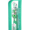 Зелёный вибромассажер с клиторальной стимуляцией Emerald G Rabbit - 26 см. купить в секс шопе