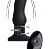 Черная вибропробка Model M Curved Rimming Plug with Remote - 15 см. купить в секс шопе