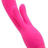 Розовый вибратор INDULGENCE Frolic Bunny - 18,5 см. купить в секс шопе