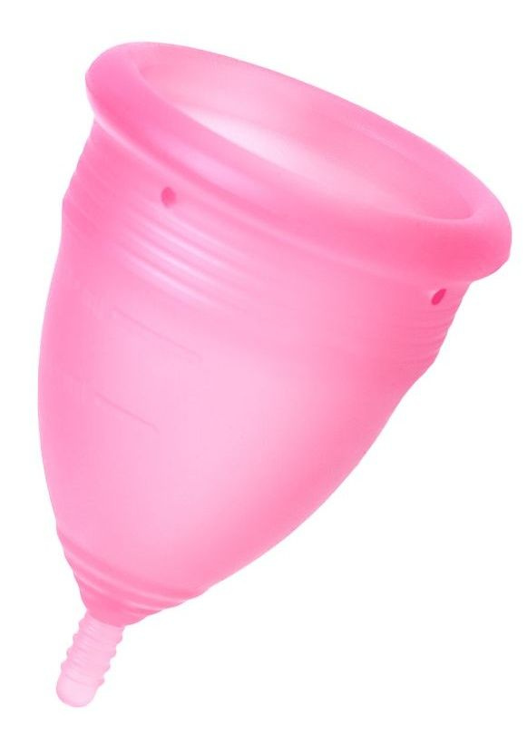 Розовая менструальная чаша - размер L купить в секс шопе