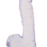 Прозрачный фаллоимитатор на присоске - 21,6 см. купить в секс шопе