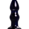 Черная стеклянная вибровтулка - 11 см. купить в секс шопе